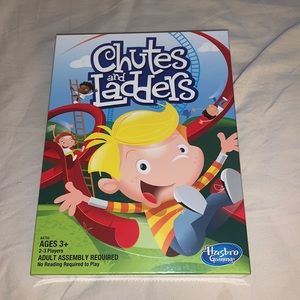 Brand new Hasbro Chutes and Ladders Game - Red, Yellow, Blue